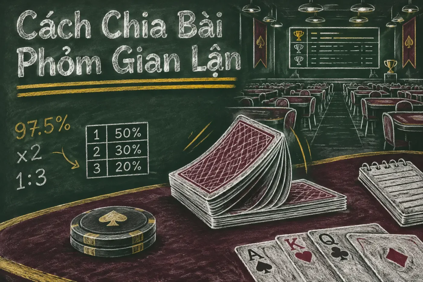 Cách Chia Bài Phỏm Gian Lận