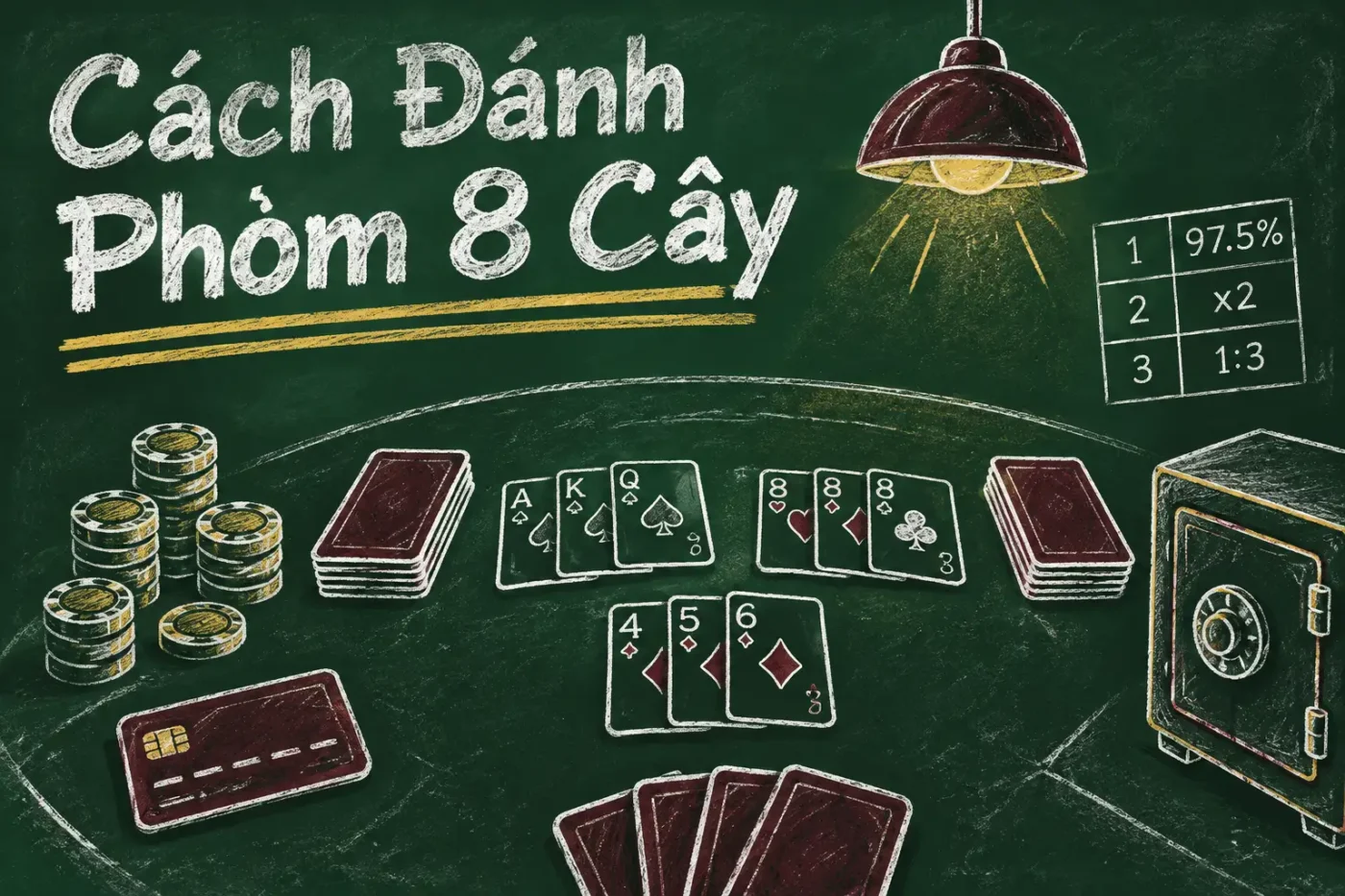Phỏm 8 cây là một biến thể nổi bật trong trò chơi phỏm - Cách Đánh Phỏm 8 Cây