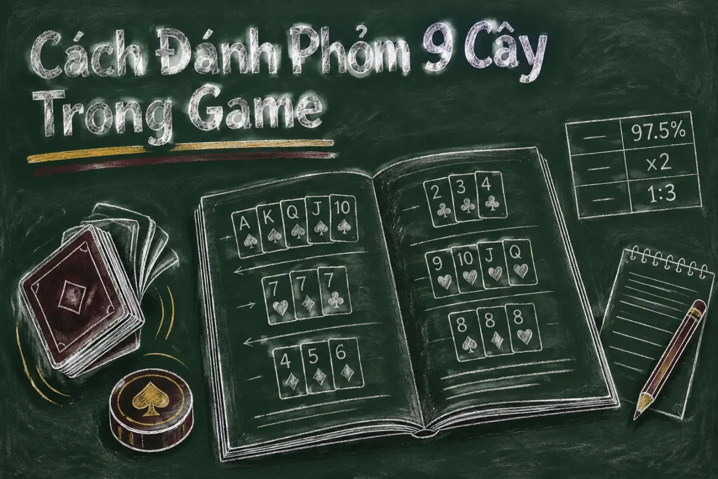 Phỏm 9 cây hay thường được gọi là tiến lên phỏm - Cách Đánh Phỏm 9 Cây Trong Game Bài