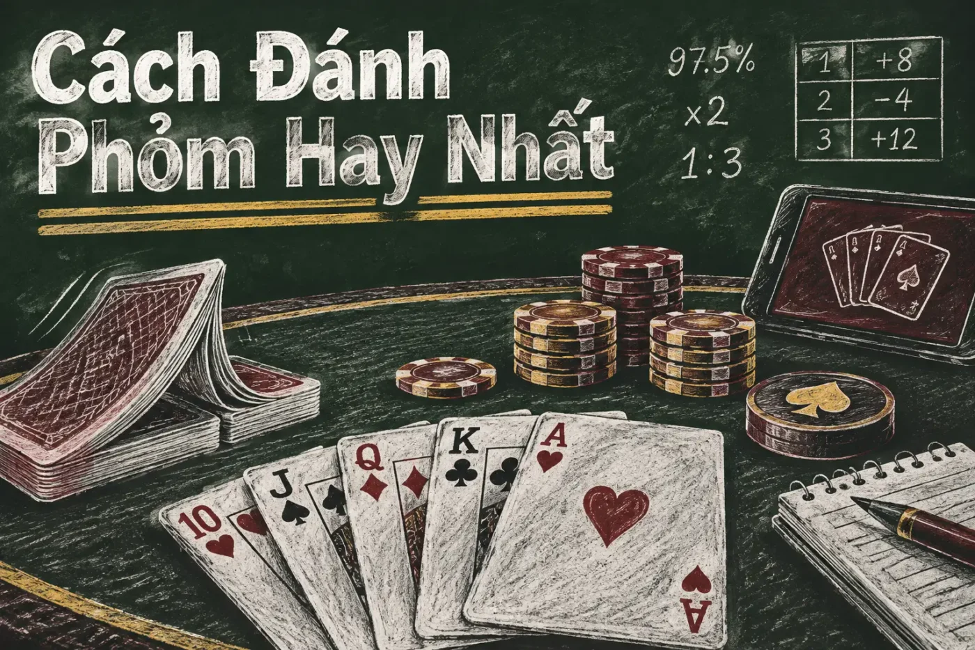 Trước khi bắt đầu bàn về những chiến thuật và mẹo để chơi phỏm hiệu quả - Cách Đánh Phỏm Hay Nhất