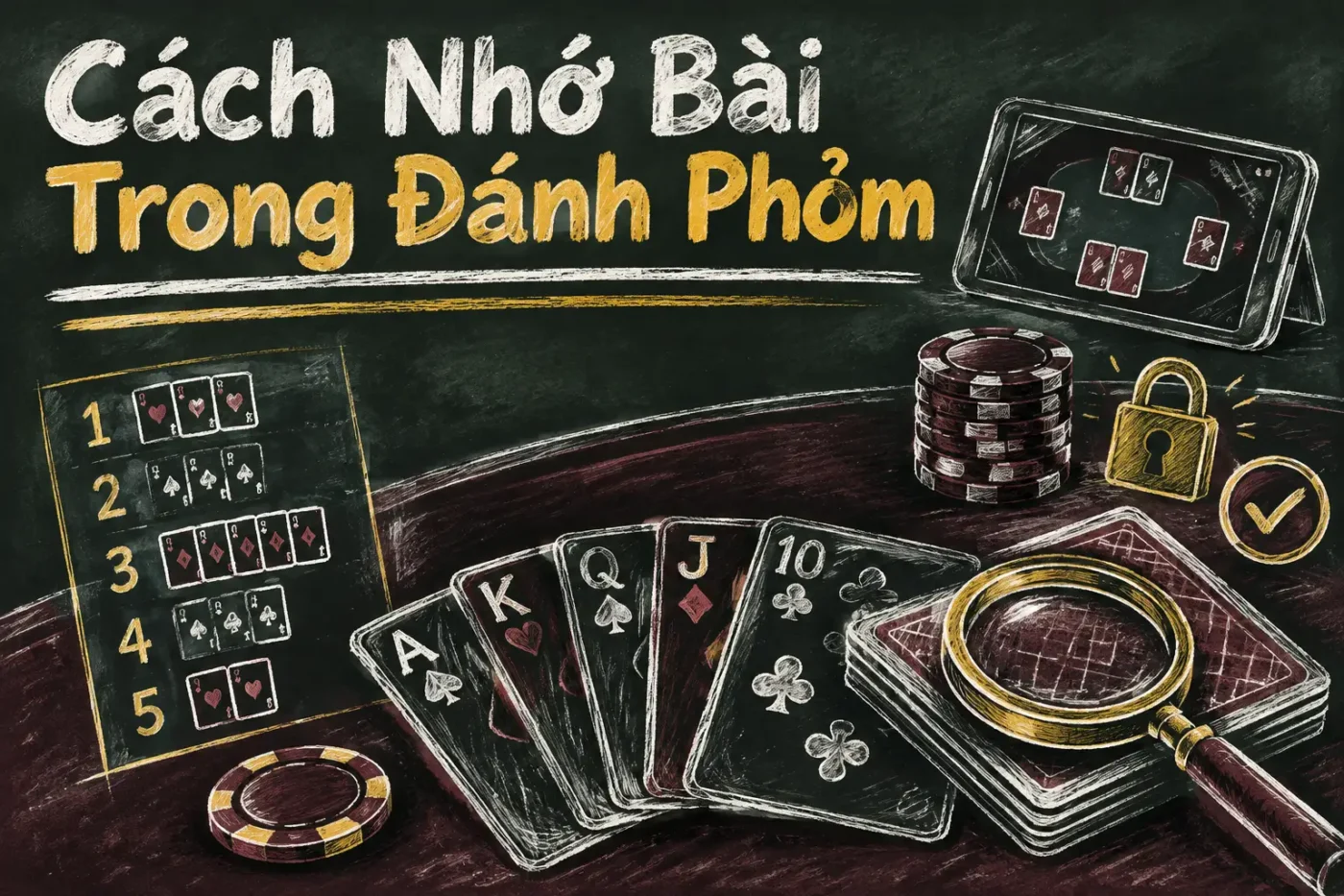 Phỏm là một trò chơi bài sử dụng bộ bài tây 52 lá - Cách Nhớ Bài Trong Đánh Phỏm
