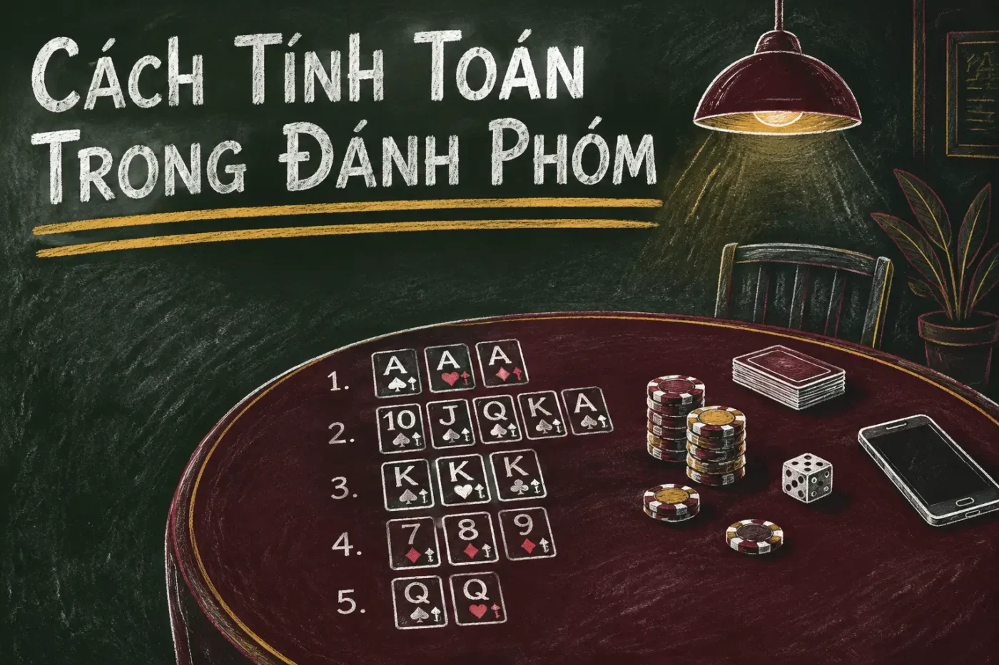 Trước khi đi sâu vào chi tiết tính toán, hãy cùng làm quen với một số quy tắc cơ bản của trò chơi đánh phỏm - Cách Tính Toán