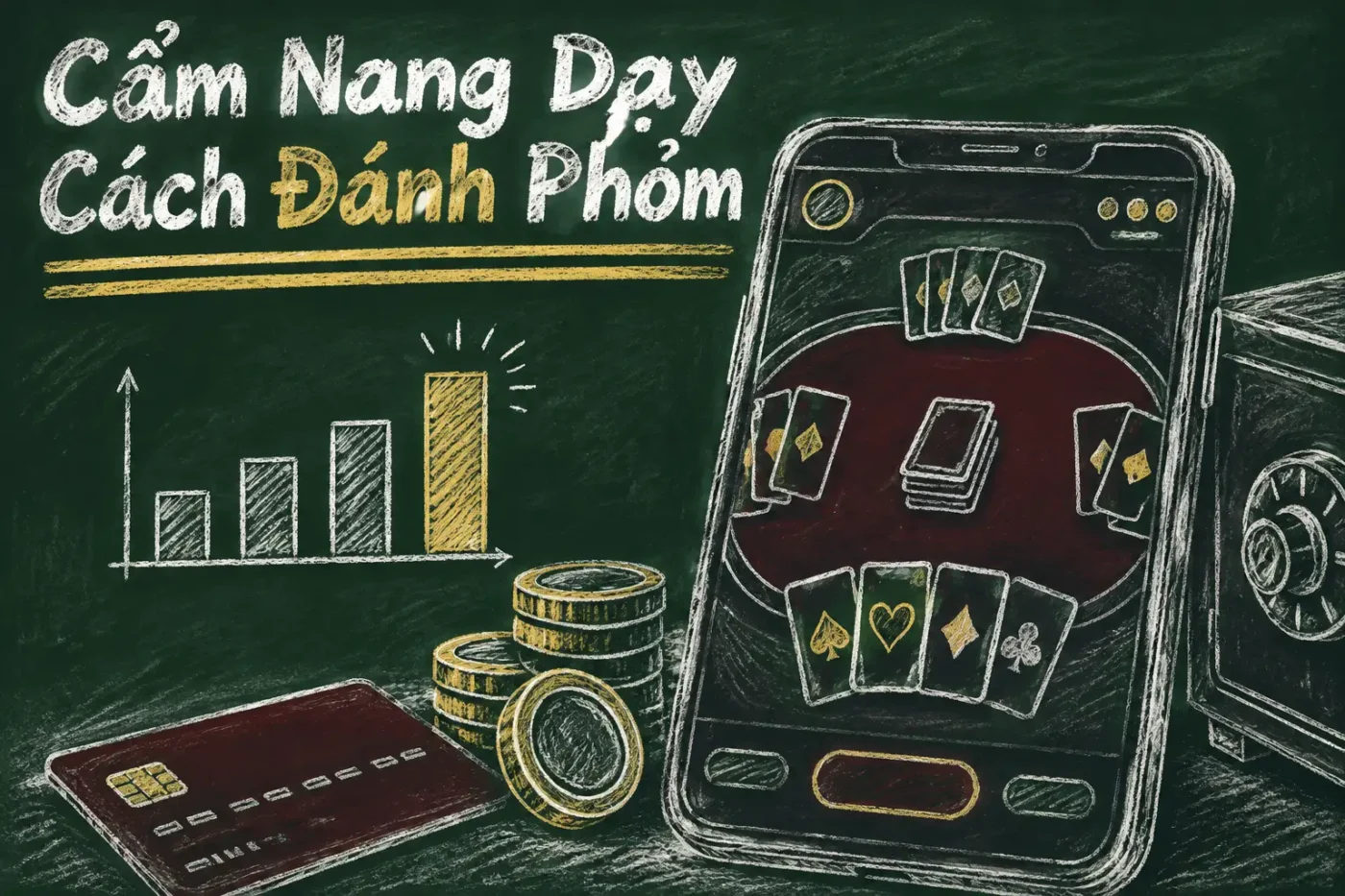 Phỏm là một trò chơi dành cho từ 2 đến 4 người - Cẩm Nang Dạy Cách Đánh Phỏm