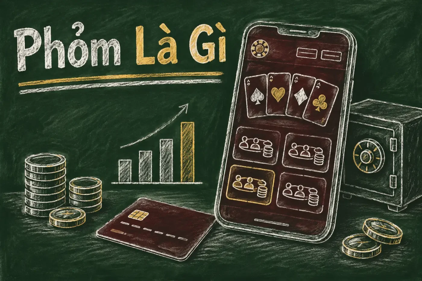 Phỏm là một loại trò chơi bài sử dụng bộ bài Tây 52 lá - Phỏm là Gì